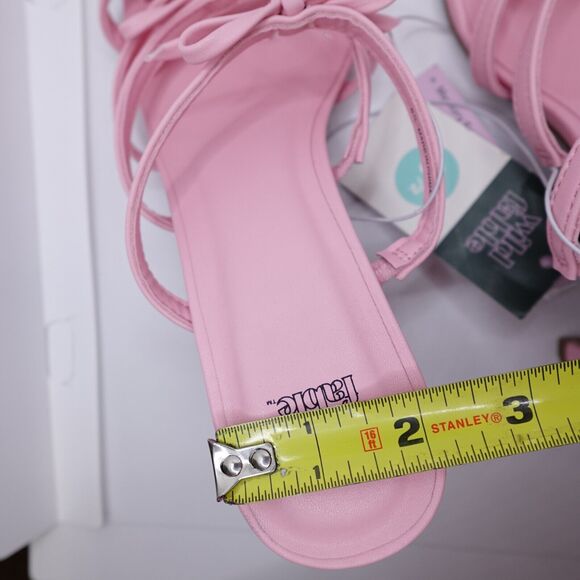 NWT Wild Fable Sz 8.5 Heels Pink Marcella Strappy Bows Slip-On Coquette Preppy - Picture 9 of 16